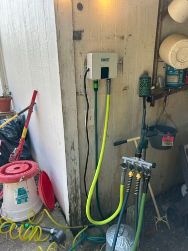 Customer photo review of PetJet Portable Warm Shower Mini™ - 3kw Plug In