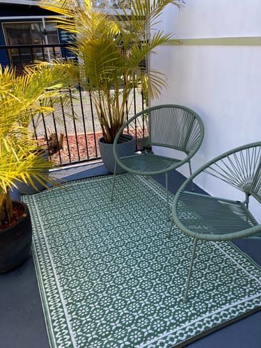 Customer photo review of Ronda Sage Recycled Plastic Outdoor Rug