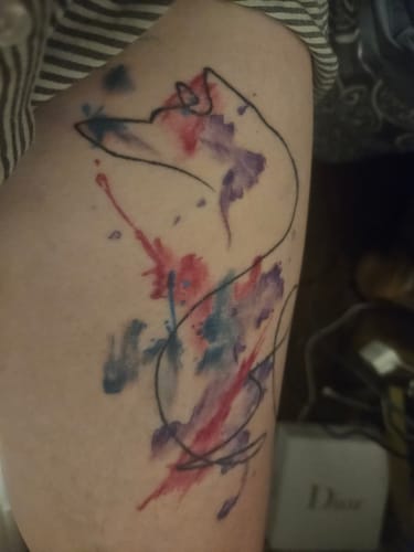 Customer photo review of Painless Tattoo Numbing Cream