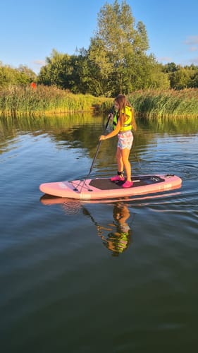 Customer photo review of KIDS PINK POWER PADDLE BOARD