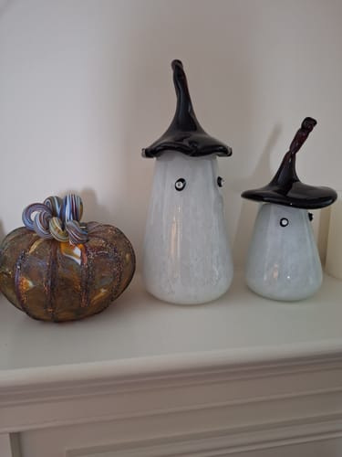 Customer photo review of Large Hand Blown Glass Ghost