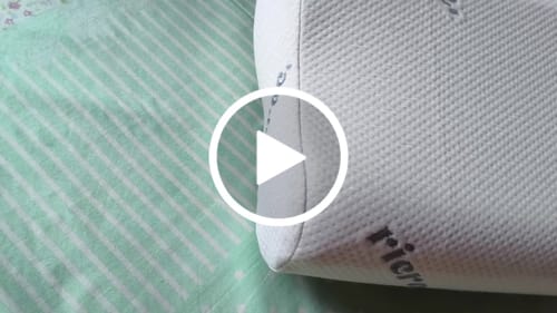 Customer video review of Contour Memory Foam Pillow suitable for Neck & Shoulder Pain