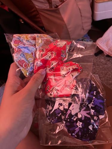 Customer photo review of Hair Scrunchies!