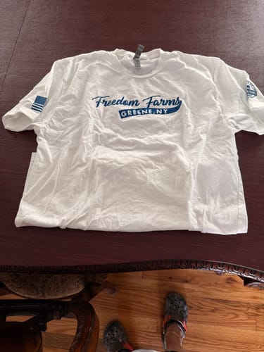 Customer photo review of Official Freedom Farms T-Shirt