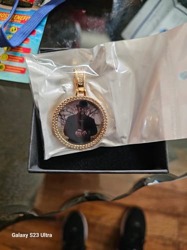 Candy U. review of Diamond Studded Angel Wing Photo Necklace image 1 out of 1