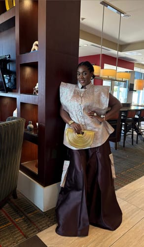 undefined review of Imisi Flowy Pants Set | Brown image 1 out of 1