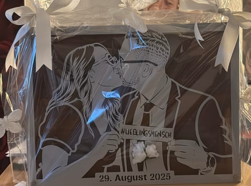 Customer photo review of Custom Metal Portrait
