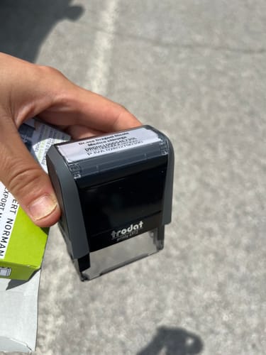 Customer photo review of Timbro Trodat Printy 4912 (47x18mm)