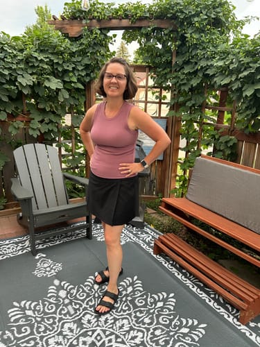 Customer photo review of Topanga Skort - Black