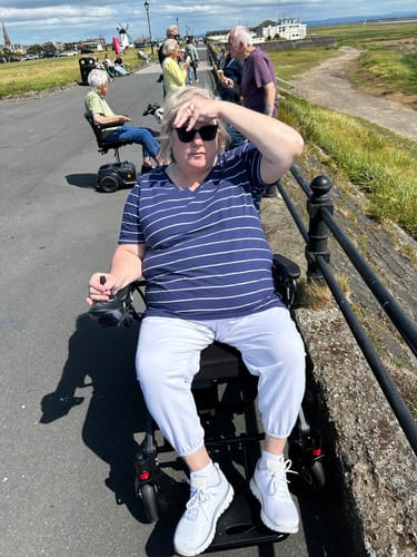 Customer photo review of MobilityPlus+ Ultra-Light RangerXL Folding Electric Wheelchair