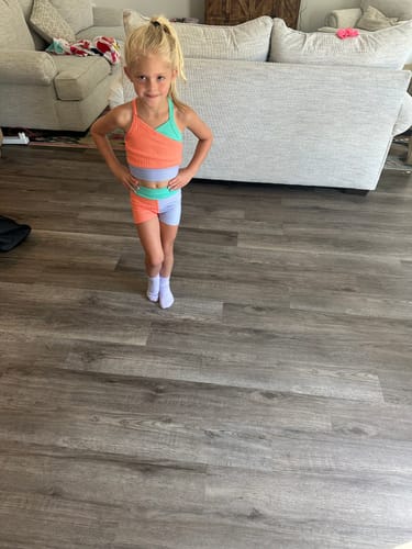 Customer photo review of active - pastel colorblock