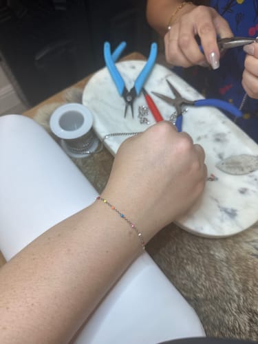 Customer photo review of Create Your Forever Jewelry with Pretty Pickie | Book Now ✨