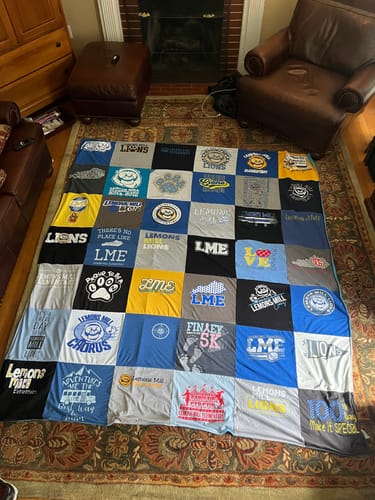 Customer photo review of Premium T Shirt Quilt