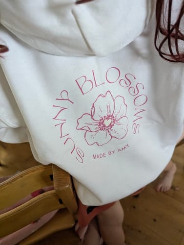 Customer photo review of Children's College hoodie