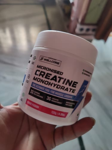 Customer photo review of Wellcore - Pure Micronised Creatine Monohydrate (122g, 33 Servings) Fruit Fusion