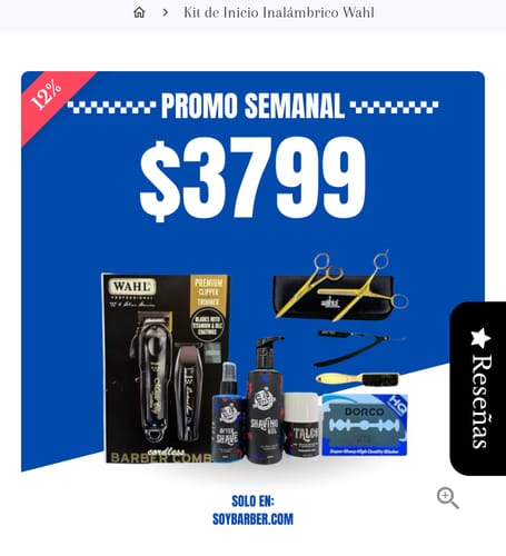 Customer photo review of Kit de Inicio Inalámbrico Wahl