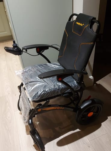 Customer photo review of MobilityPlus+ Nova Ultra-Light Carbon Folding Electric Wheelchair