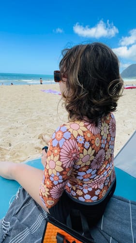 Customer photo review of Flower Power Sulawesi Surf Suit