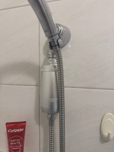 Customer photo review of Evolved H2O™ Advanced Shower filter