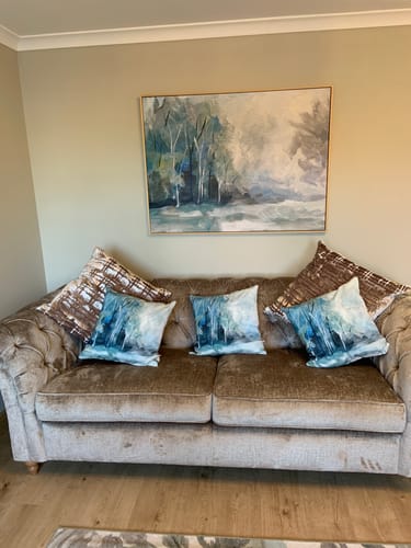 Customer photo review of Winter Tones Canvas Print
