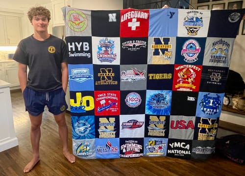 Customer photo review of Premium T Shirt Quilt