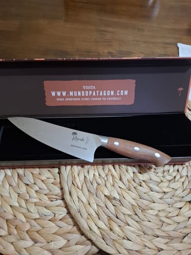 Customer photo review of PELLÍN - Cuchillo Chef Acero Alemán Premium Hoja 19 cm LEGADO