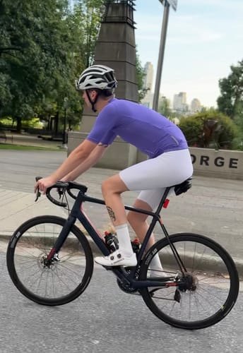 Customer photo review of LIFTTINT 2.X BIB SHORTS - WHITE