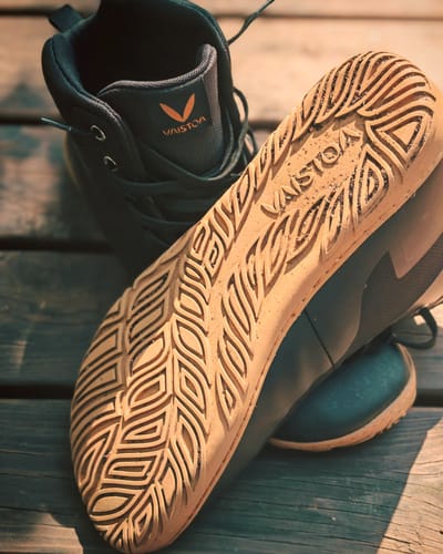 Customer photo review of Vaistoa Tuohi -paljasjalkaretkeilykengät