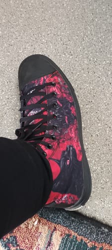 Customer photo review of Twilight Cat High Tops