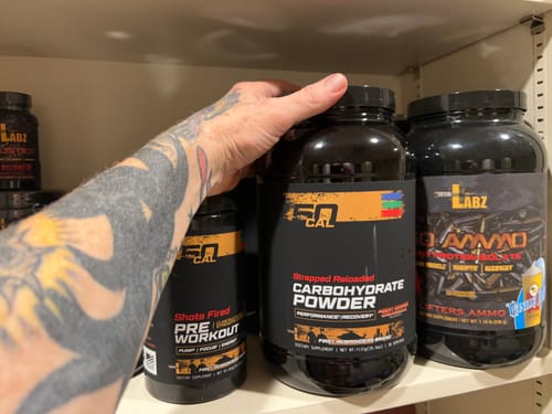 Customer photo review of Strapped Reloaded - Carbohydrate Powder