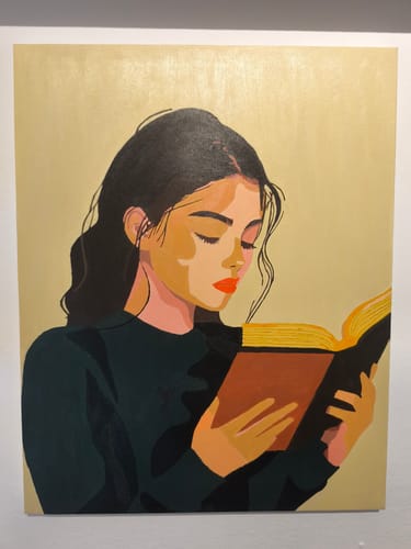 Customer photo review of Malen nach Zahlen - Lesende Frau