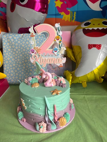 Customer photo review of Mermaid Cake