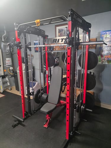 Customer photo review of RitFit M1 PRO Multi-Functional Smith Machine with Cable Crossover System and Squat Rack for Home Gym