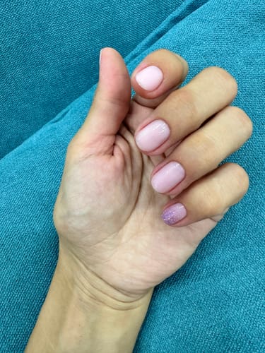Customer photo review of Rubber base, "Milky pink", 10ml