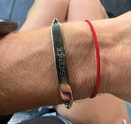 Customer photo review of Protective Red Cord Bracelet