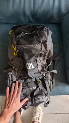 Customer photo review of Outdoor Rucksack 50L Wasserdicht