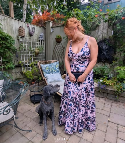 Customer photo review of Cascade Dress by HUTCH - RENTAL