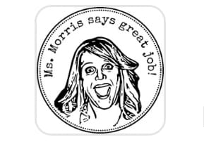 Customer photo review of Face Stamp﹘ Self-Inking Stamp