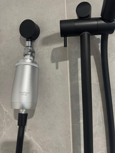 Customer photo review of Evolved H2O™ Advanced Shower filter