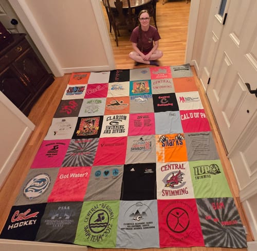 Customer photo review of Premium T Shirt Quilt