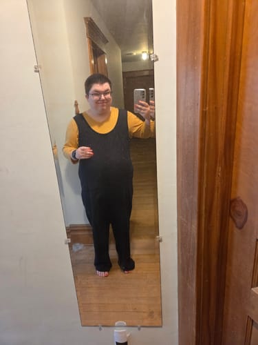 Customer photo review of Elena 3/4 Sleeve V Neck • Final Sale Deals! - Marigold