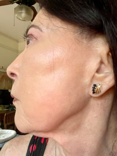 Customer photo review of Vintage 14k Yellow Gold 1.12cttw Sapphire Diamond Elegant Leaves Earrings