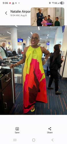 Jewel W. review of Loose Sleeveless Multi-Colored Round-Neck Maxi Dresses image 1 out of 1