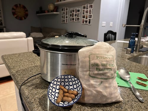 Customer photo review of Boil-The-Bag Boiled Peanuts (2 Bags)