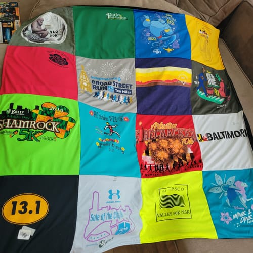 Customer photo review of Premium T Shirt Quilt