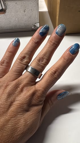 Kundenbewertung mit Foto zu UV Gel: Glacier Marble