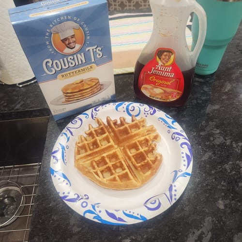 Customer photo review of Cousin T's Buttermilk Gourmet Pancake Mix