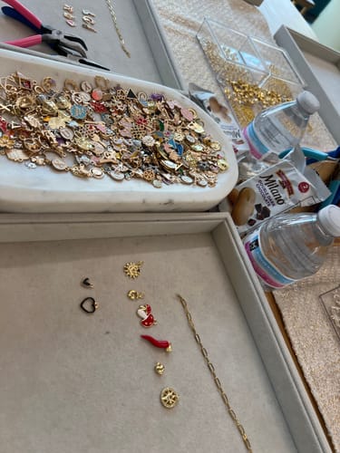 Customer photo review of Custom Charm Bar Experience - Book Your Jewelry Design Time