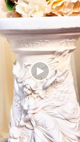 Customer video review of Embroidery Floral Corset Ivory Dress with Removable Tie Straps