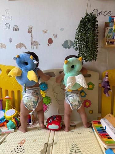 Customer photo review of Beskyttende rygsæk til baby